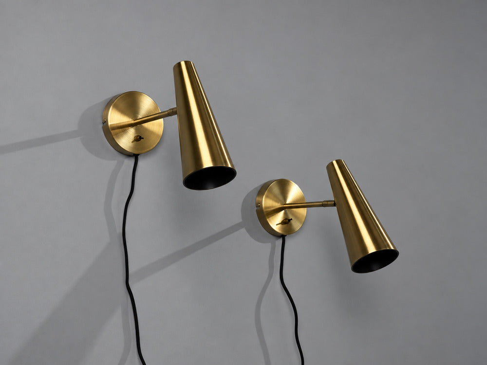 Markslöjd, Swedish Modern, Wall Lights, Brass, Sweden, 21st c.