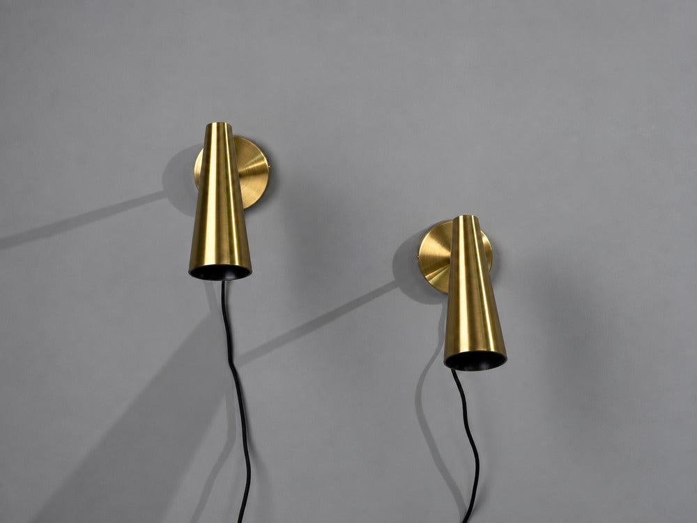 Markslöjd, Swedish Modern, Wall Lights, Brass, Sweden, 21st c.