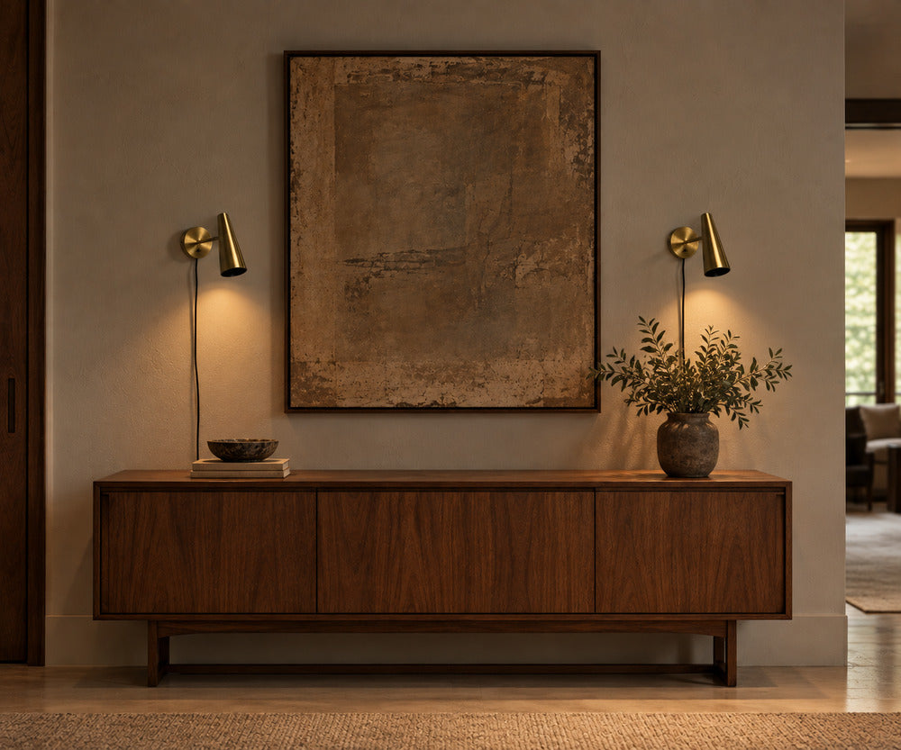 Markslöjd, Swedish Modern, Wall Lights, Brass, Sweden, 21st c.