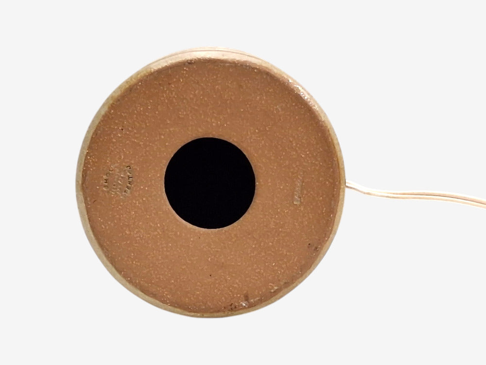 Søholm Stentøj, Large Table Lamp, Beige Stoneware, Denmark, 1960s