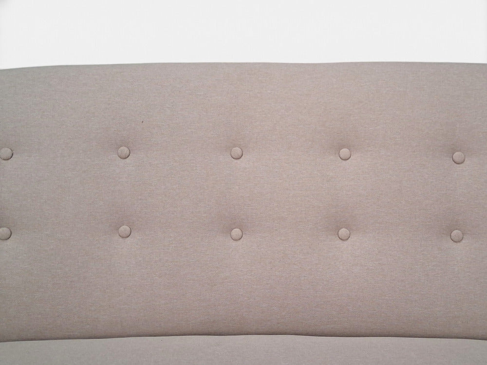 Flemming Lassen, Rare Sofa, Beige Fabric, Birch, Finland, 1950s