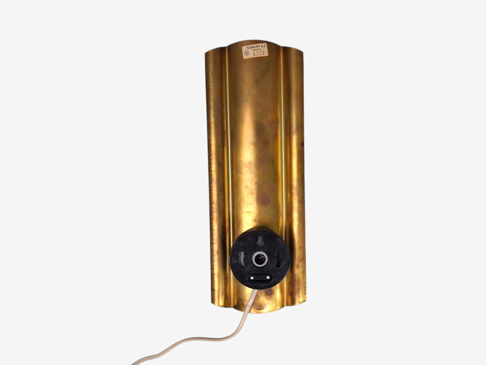 Kurant, Norwegian Modern, Wall Lights, Brass, Opaline Glass, Norway, 1960s