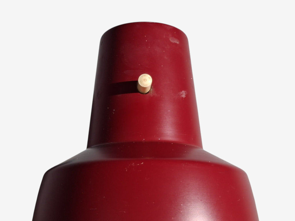 Swedish Modern, Adjustable Wall Light, Brass, Red Lacquered Metal, Sweden, 1940s