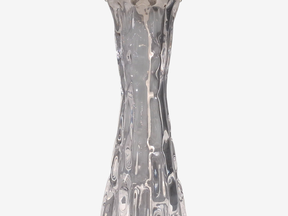 Carl Fagerlund, Table Lamps, Textured Glass, Chrome, Sweden, 1960s