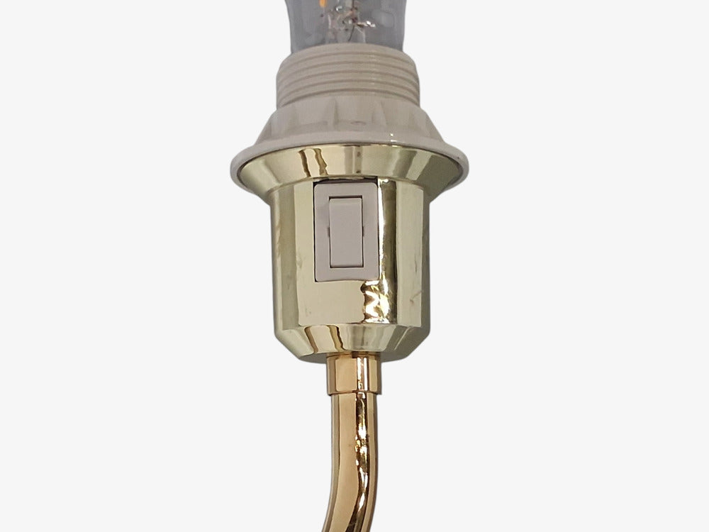 Fagerhults, Articulating Wall Light, Brass, Fabric, Sweden, 1980s