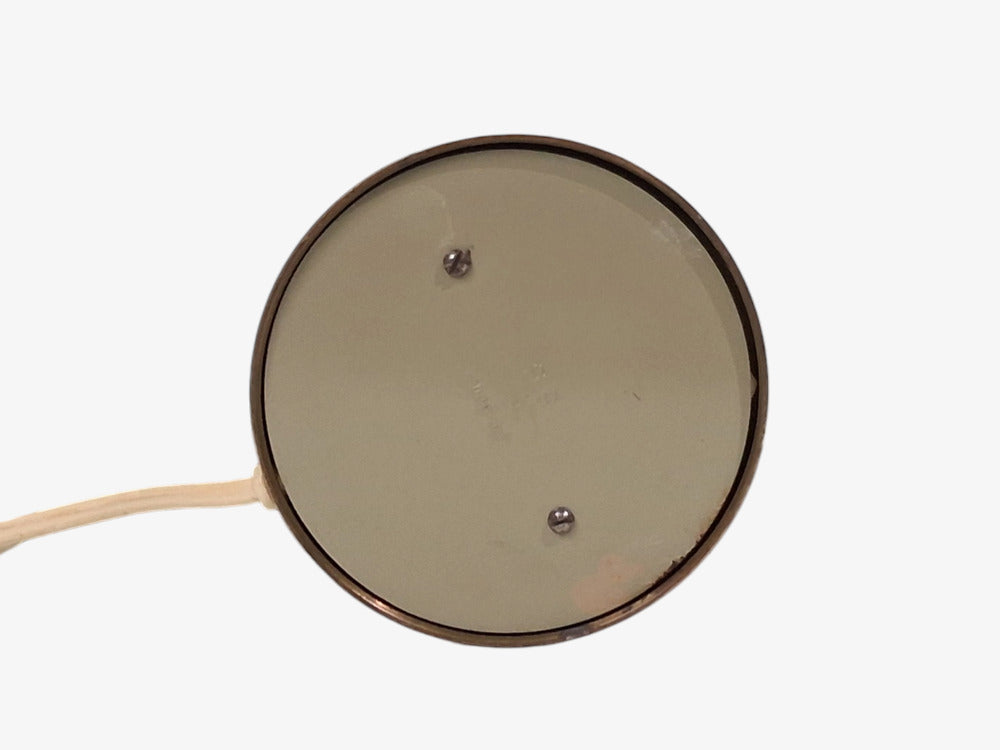 Ibe-Konst Ystad, Table Lamp, Brass, Opaque Glass, Sweden, 1950s