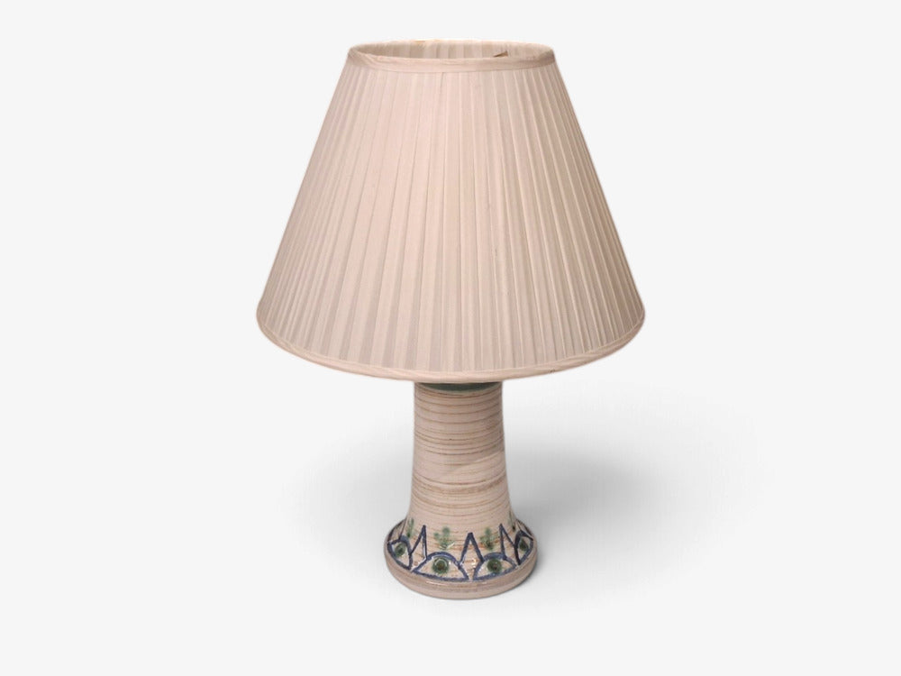 Arne Finne, Table Lamp, Cream Glazed Stoneware, Denmark, 1960s