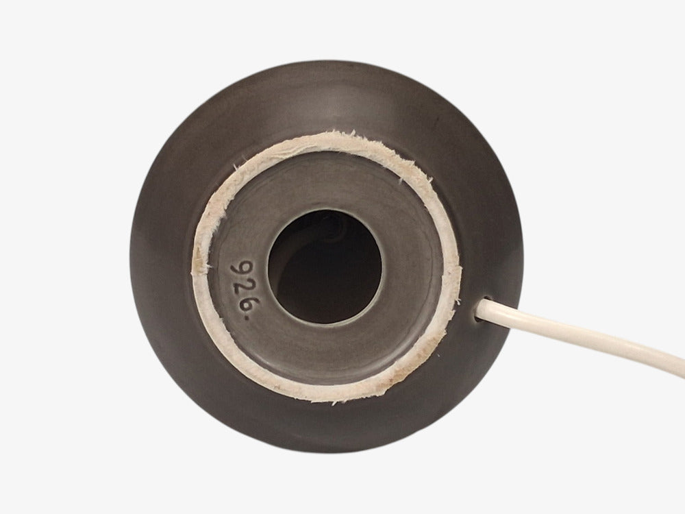 Einar Johansen, Table Lamp, Brown Stoneware, Denmark, 1960s