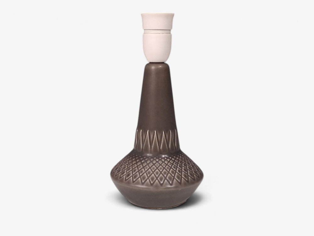 Einar Johansen, Table Lamp, Brown Stoneware, Denmark, 1960s