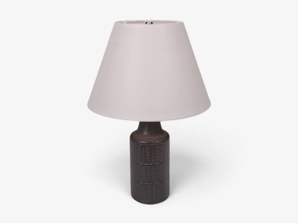 Søholm Stentøj, Table Lamp, Brown Glazed Stoneware, Denmark, 1960s