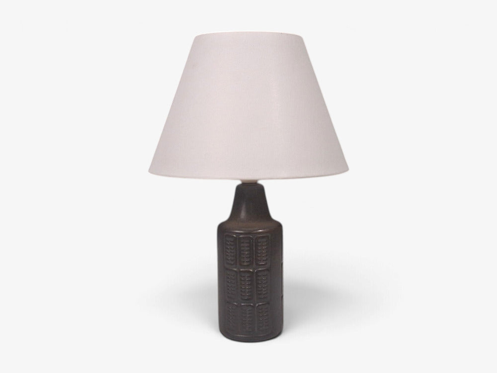 Søholm Stentøj, Table Lamp, Brown Glazed Stoneware, Denmark, 1960s