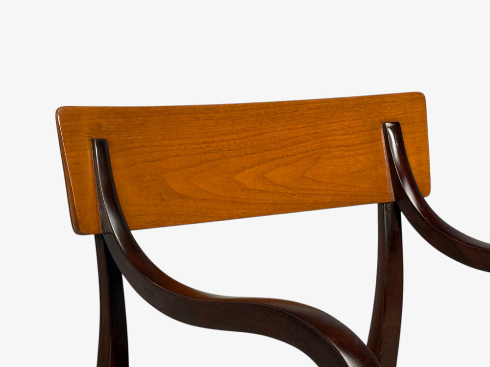 Edward Wormley, Alexandria Armchairs, Mahogany, Walnut, United States, 1960s