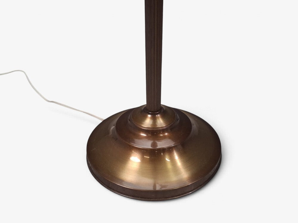Tyringe Konsthantverk, Double Floor Lamp, Metal, Fabric, Sweden, 1970s