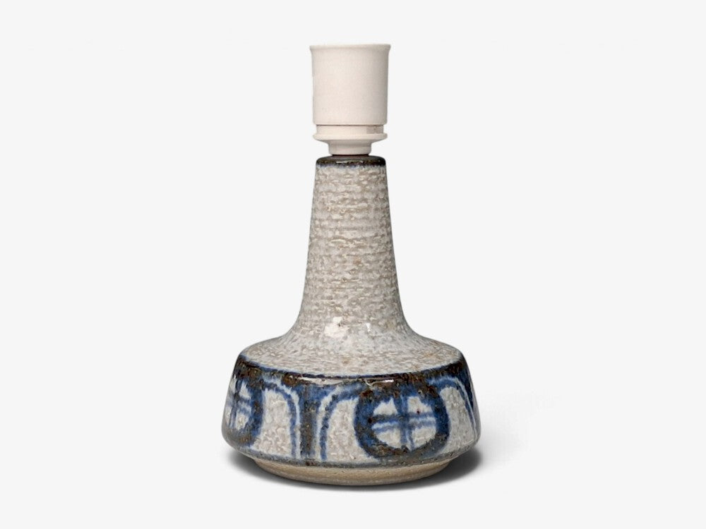 Erika Noomi Backhausen, Table Lamps, Blue and Gray Ceramic, Denmark, 1960s
