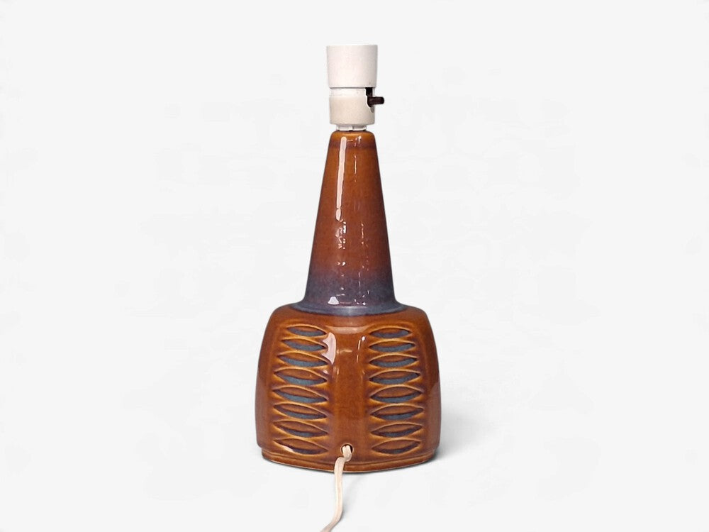 Einar Johansen, Table Lamps, Amber Glazed Stoneware, Denmark, 1960s