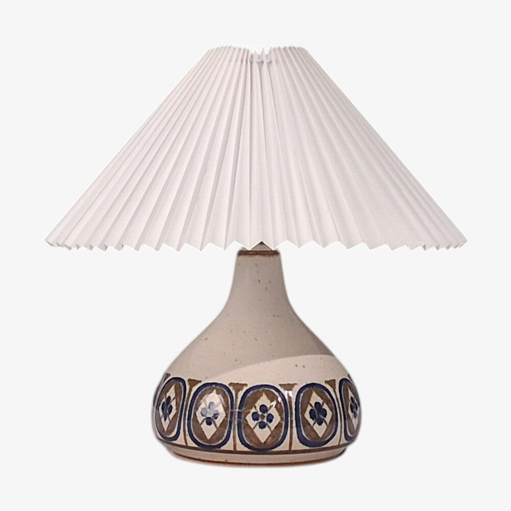 Marianne Starck, Table Lamp, Cream Glazed Ceramic, Denmark, c. 1960s