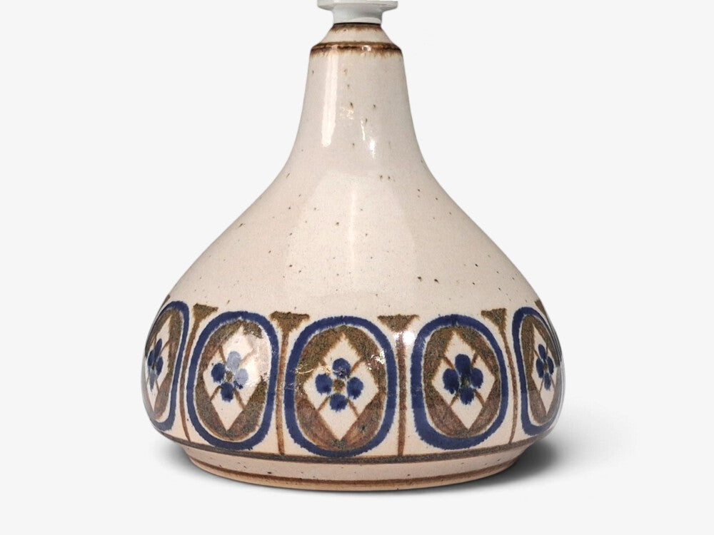 Marianne Starck, Table Lamp, Cream Glazed Ceramic, Denmark, c. 1960s
