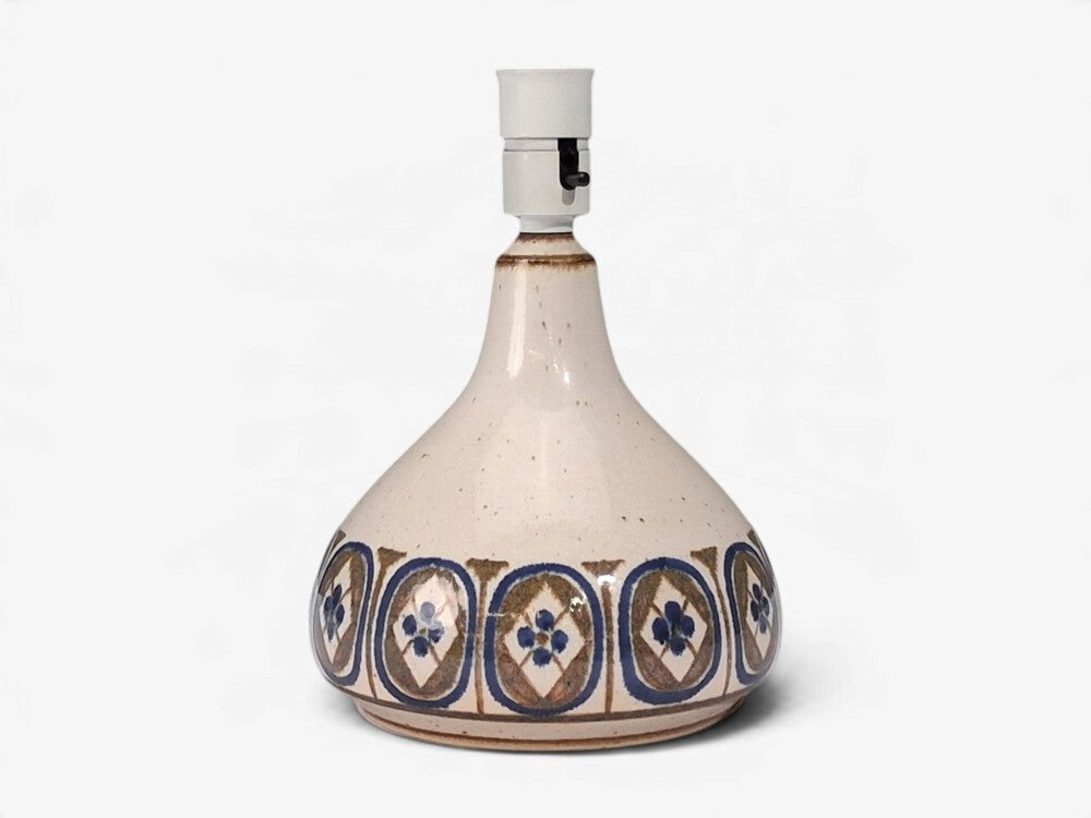 Marianne Starck, Table Lamp, Cream Glazed Ceramic, Denmark, c. 1960s