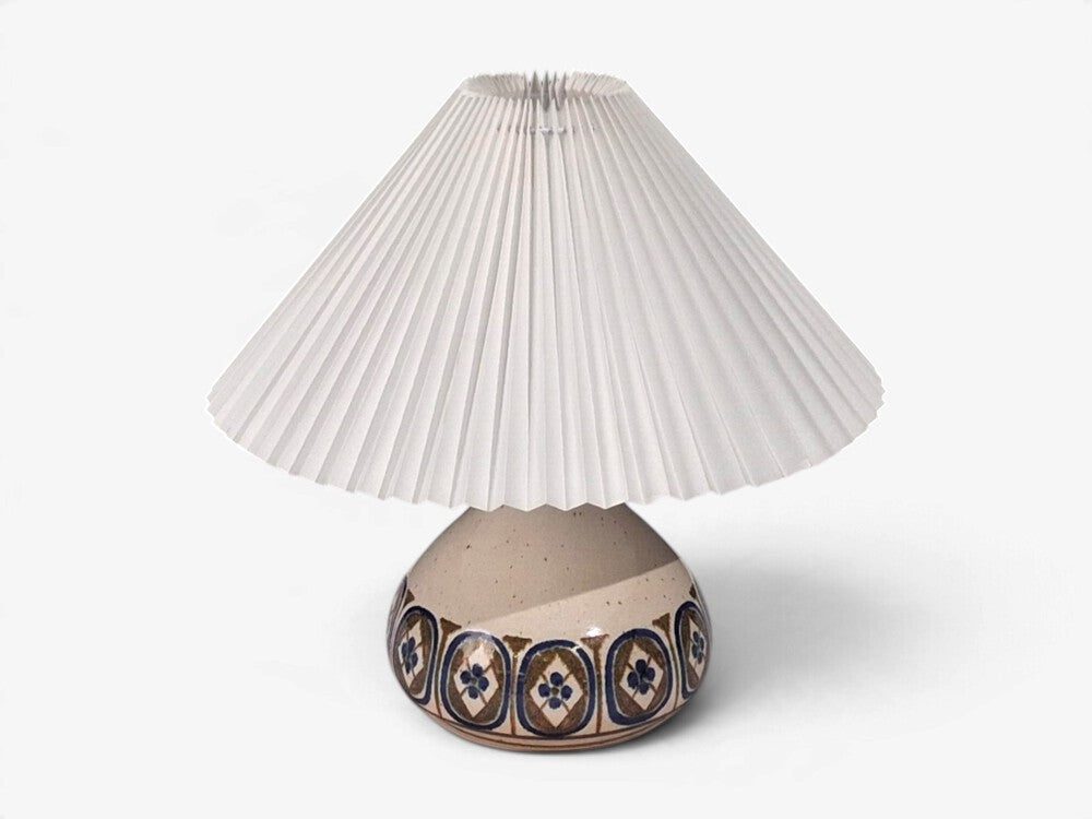 Marianne Starck, Table Lamp, Cream Glazed Ceramic, Denmark, c. 1960s
