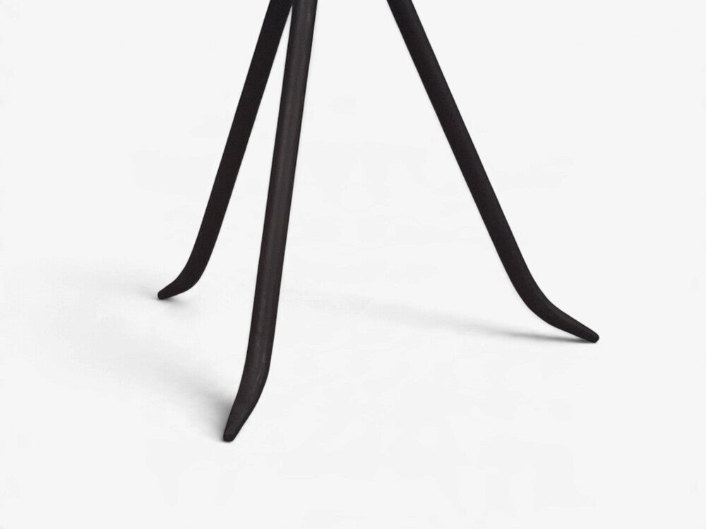 Jean-Michel Frank Style, Side Tables, Painted Iron, Travertine, 20th c.