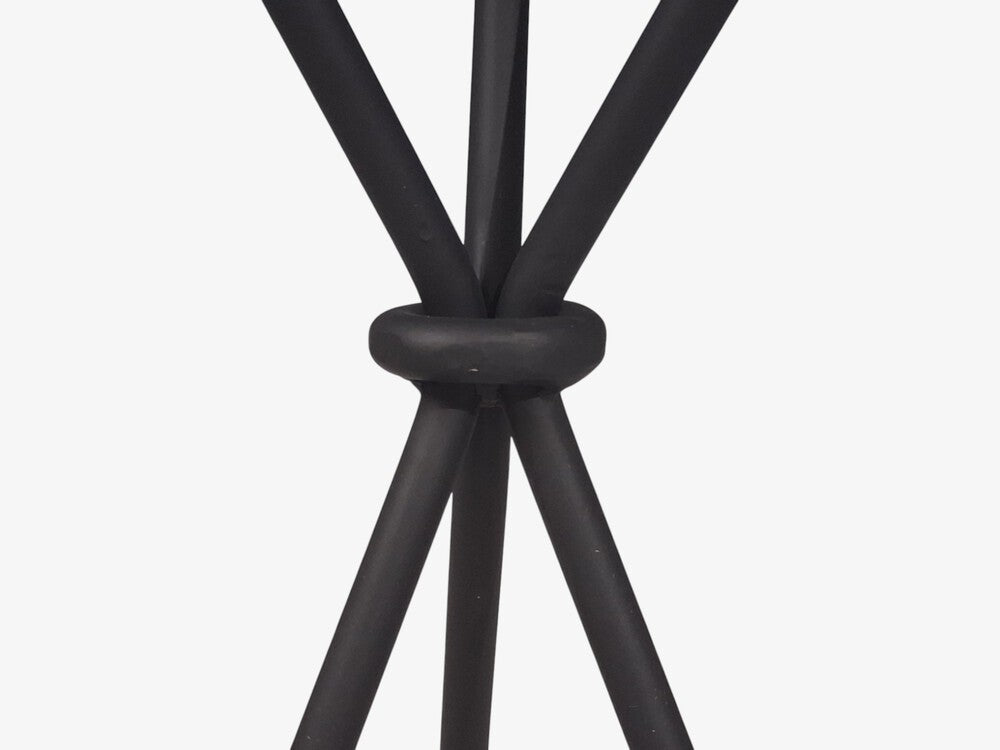 Jean-Michel Frank Style, Side Tables, Painted Iron, Travertine, 20th c.