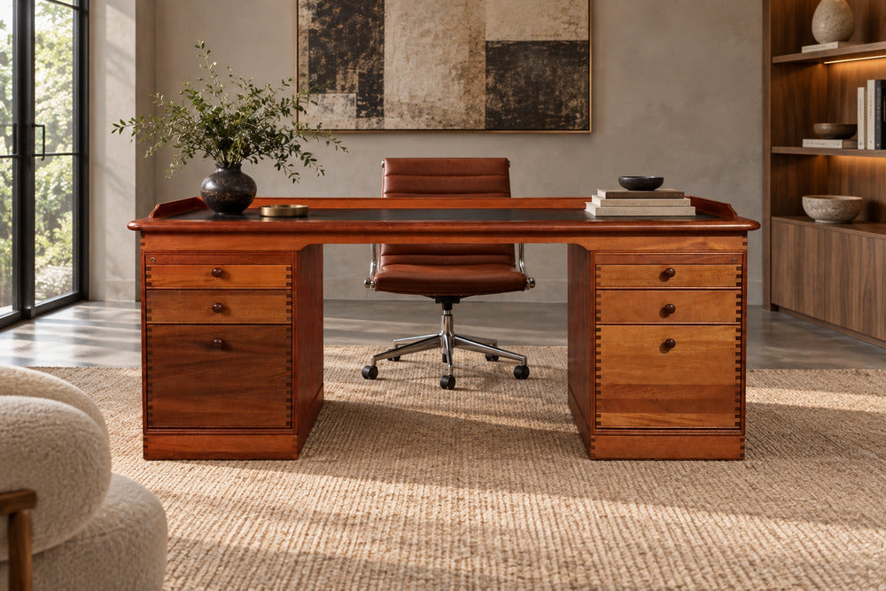 Andreas Hansen, Danish Modern, Partners Desk, Teak, Denmark, 1960s