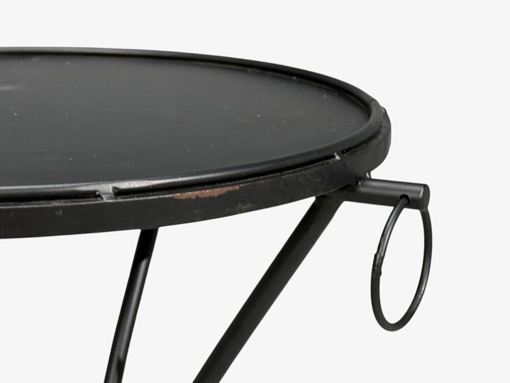 Jean-Michel Frank Style, Side Tables or Gueridons, Painted Iron, 20th c.