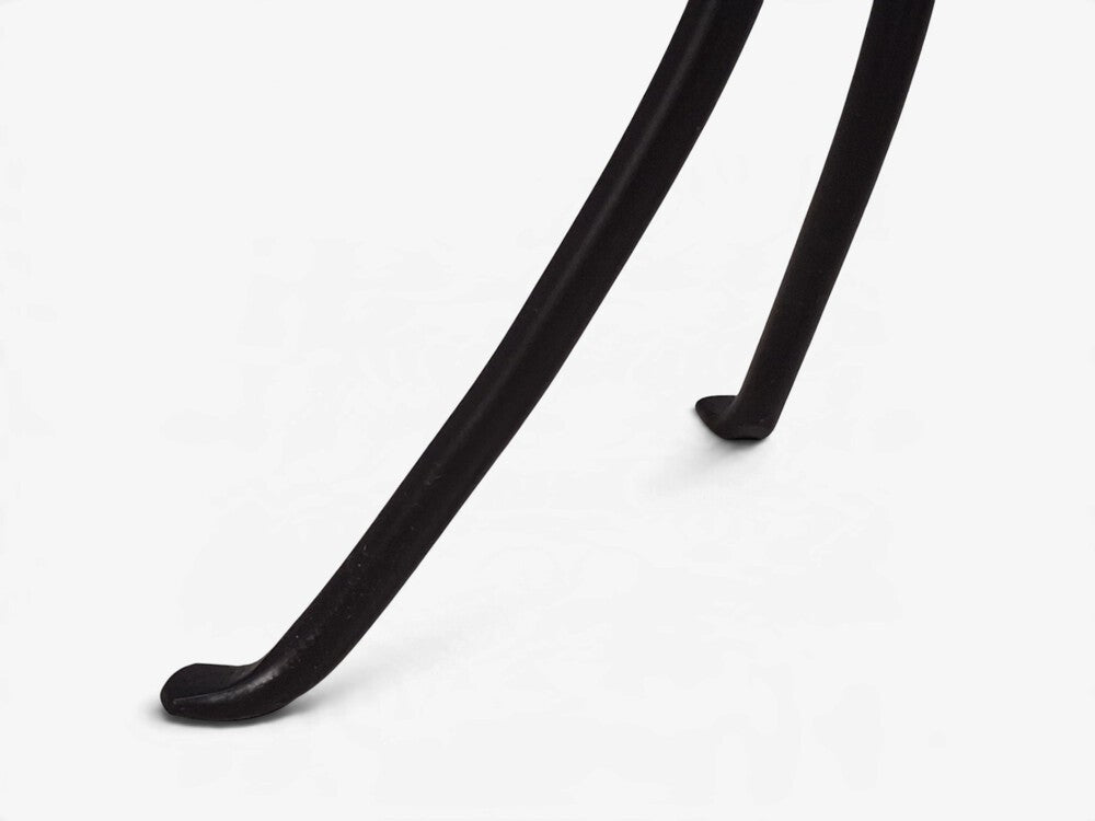 Jean-Michel Frank Style, Square Side Tables or Gueridons, Painted Iron, Stone, 21st c.