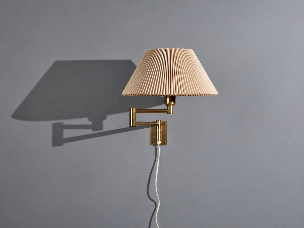 Fagerhults Belysning AB, Articulating Wall Light, Brass, Sweden, 1960s