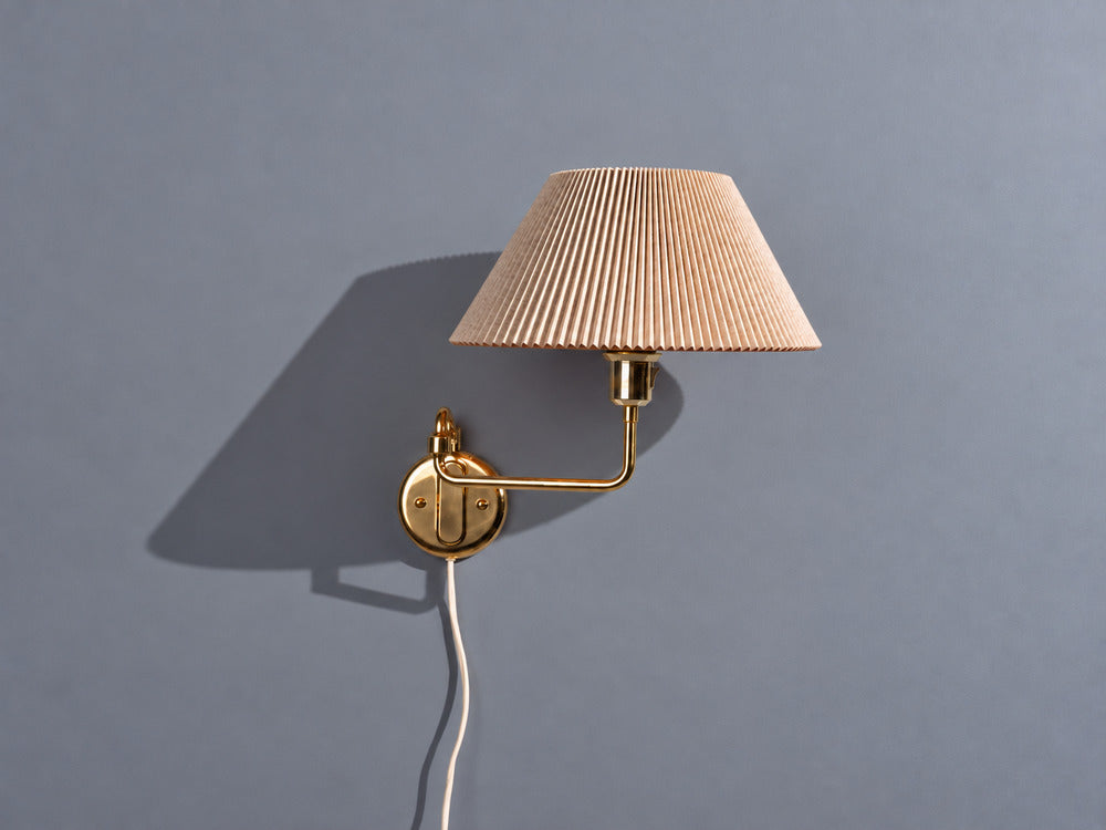RAF, Swedish Modern, Articulating Wall Light, Brass, Sweden, 1970s