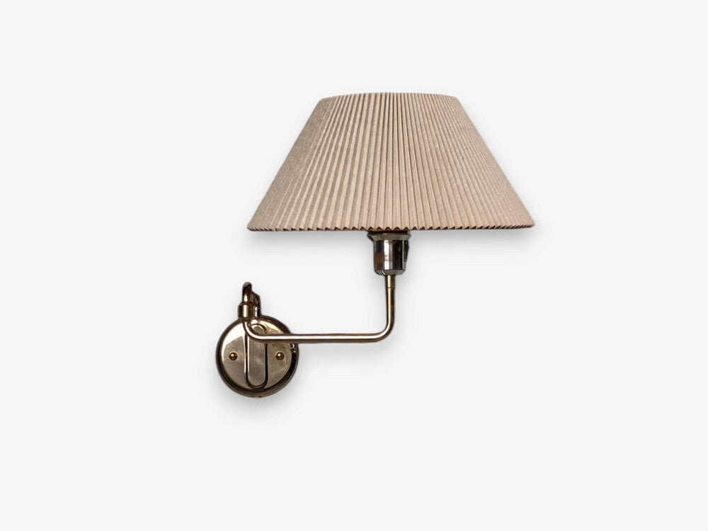 RAF, Swedish Modern, Articulating Wall Light, Brass, Sweden, 1970s