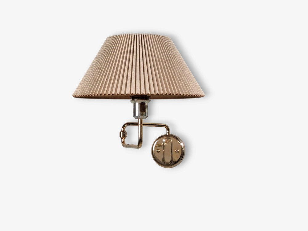 RAF, Articulating Wall Sconces, Brass, Gilt Metal, Sweden, 1970s