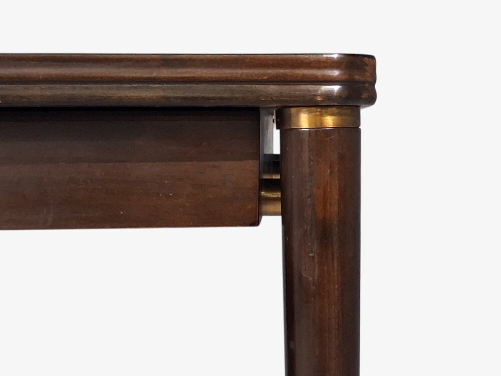 John Widdicomb, American Modern, Tambour Writing Desk, Walnut, Brass, USA, 1960s