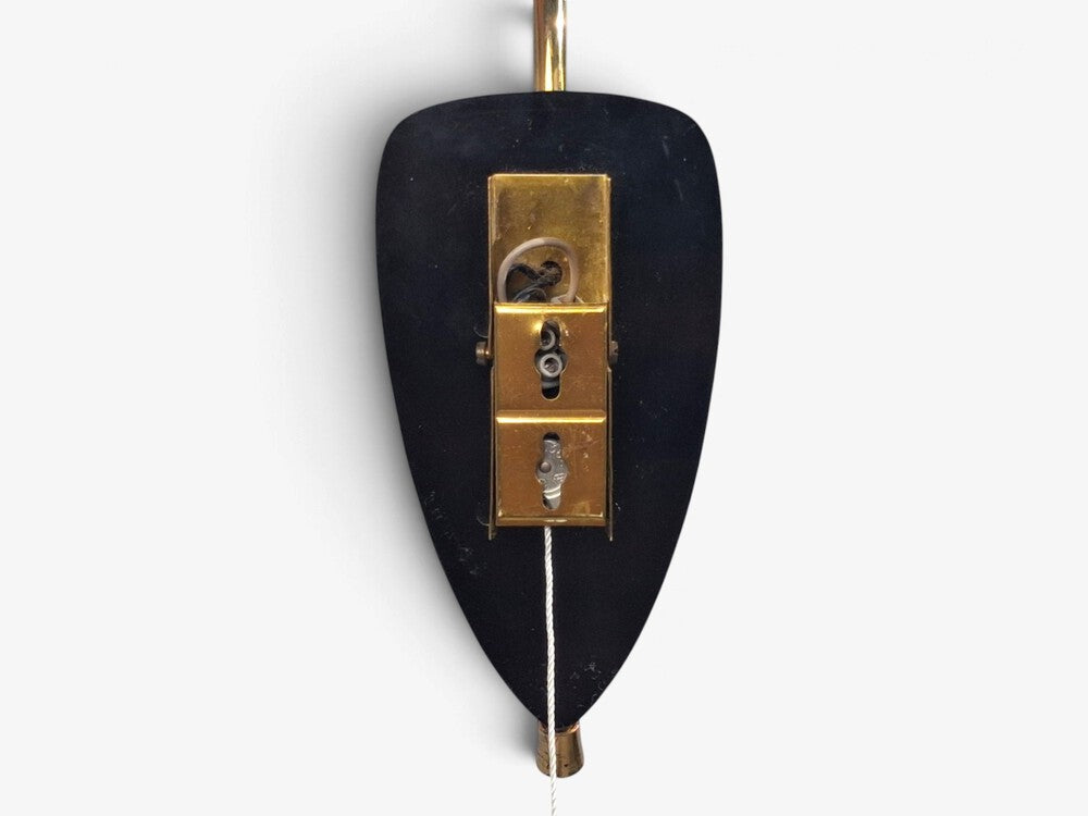 Scandinavian Modern, Tulip Wall Sconce, Brass, Plastic, Sweden, 1950s