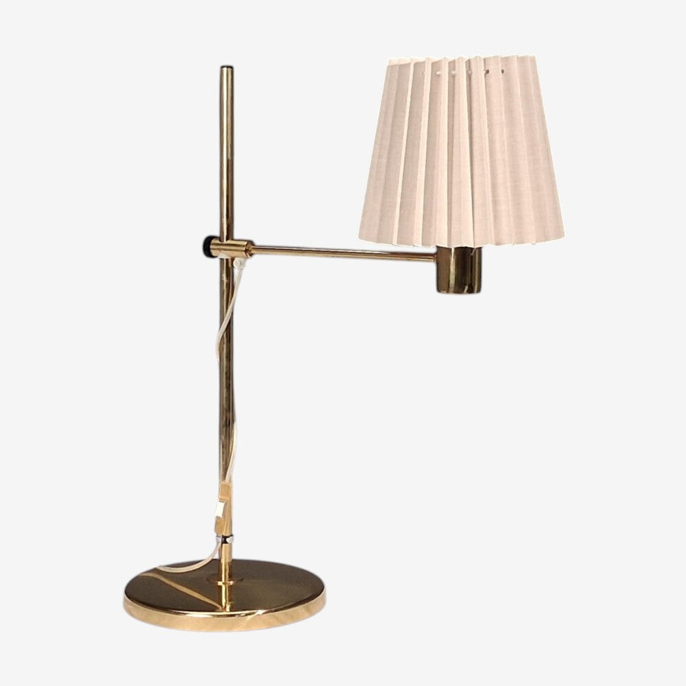 Hans-Agne Jakobsson, Large Adjustable Table Lamp, Polished Brass, Sweden, 1960s