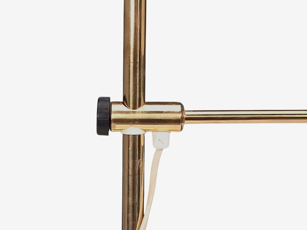 Hans-Agne Jakobsson, Large Adjustable Table Lamp, Polished Brass, Sweden, 1960s