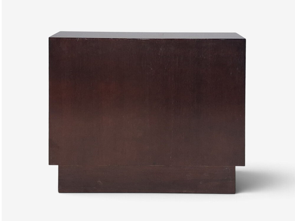 Jean de Merry, Rare Cassetto Cabinet, Gilt Polychrome, Mahogany, France, 2010s