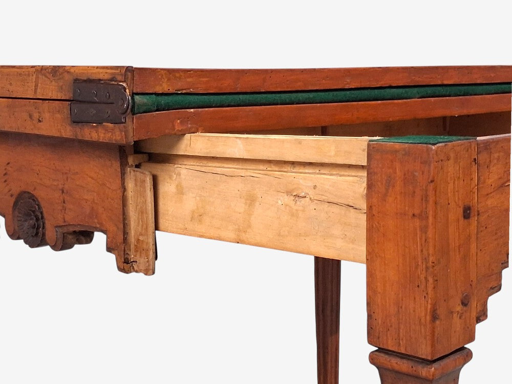 Louis XVI, French Provincial Games Table, Parquetry, Fruitwood, France, 1800s