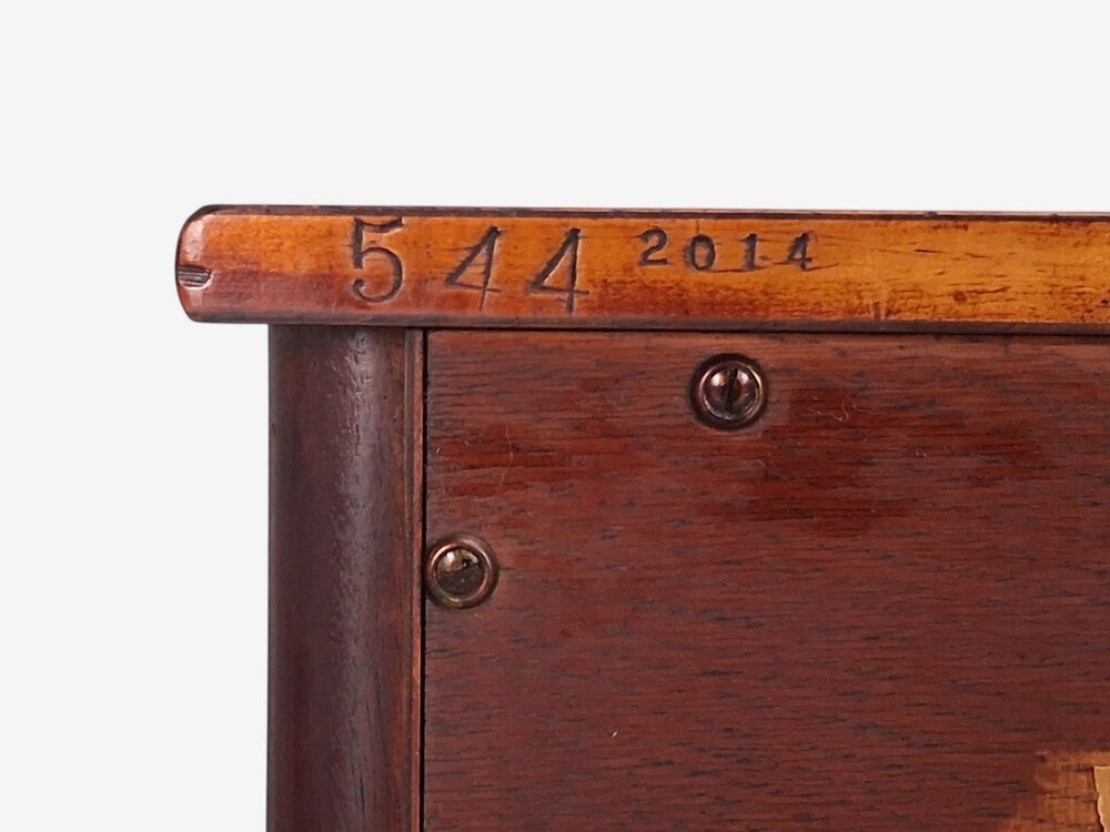 John Widdicomb, American Modern, Nine-Drawer Dresser, Walnut, Brass, USA, 1960s