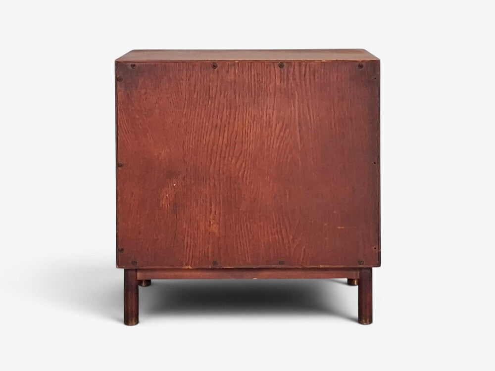 John Widdicomb, American Modern, Nightstand, Walnut, Brass, USA, 1960s