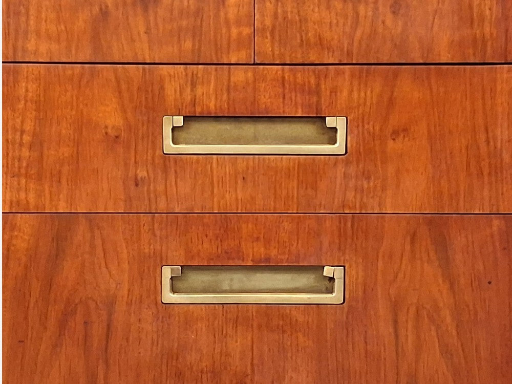 John Widdicomb, American Modern, Gentleman's Chest, Walnut, Brass, USA, 1960s