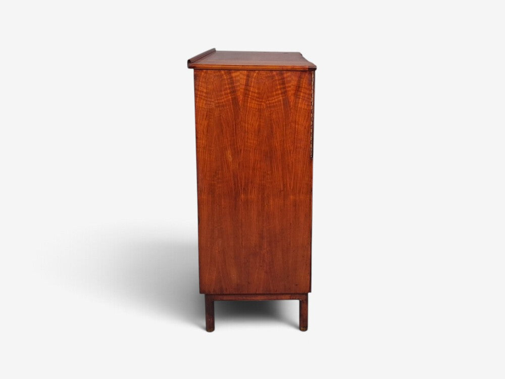 John Widdicomb, American Modern, Gentleman's Chest, Walnut, Brass, USA, 1960s