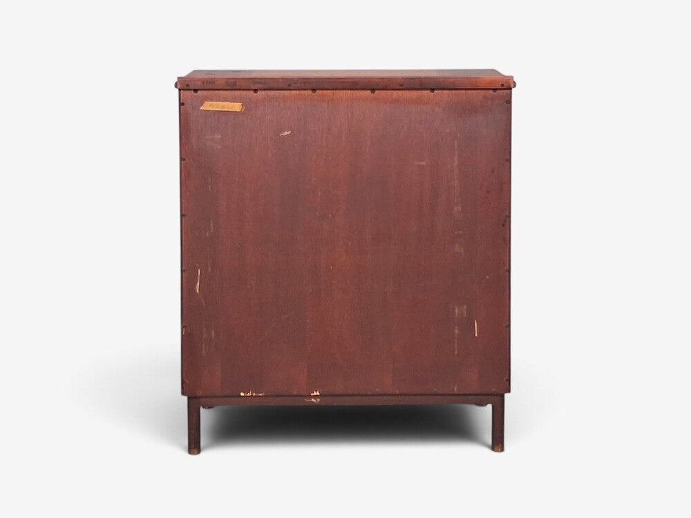 John Widdicomb, American Modern, Gentleman's Chest, Walnut, Brass, USA, 1960s