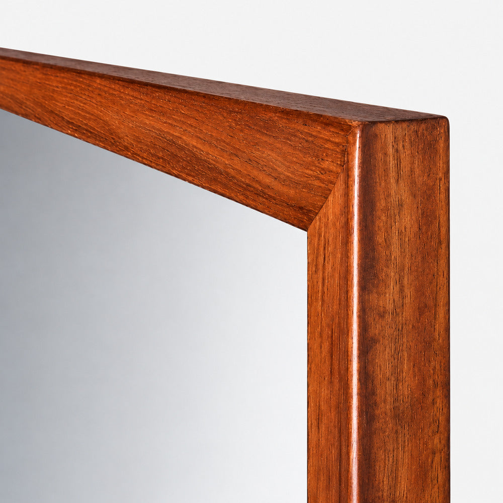 American Mid-Century Modern, Large Wall Mirror, Walnut, USA, 1950s