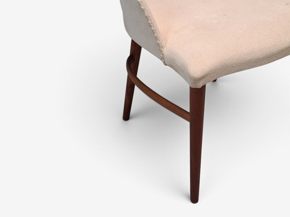 Bertil Fridhagen, Swedish Modern, Vanity Chair, Wood, Upholstery, Sweden, 1960s