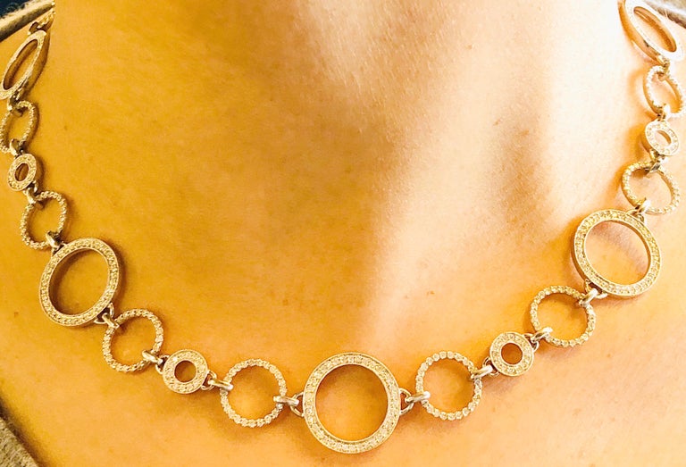 14 Karat White Gold and Diamond Necklace with 6.5 Total Diamond Weight
