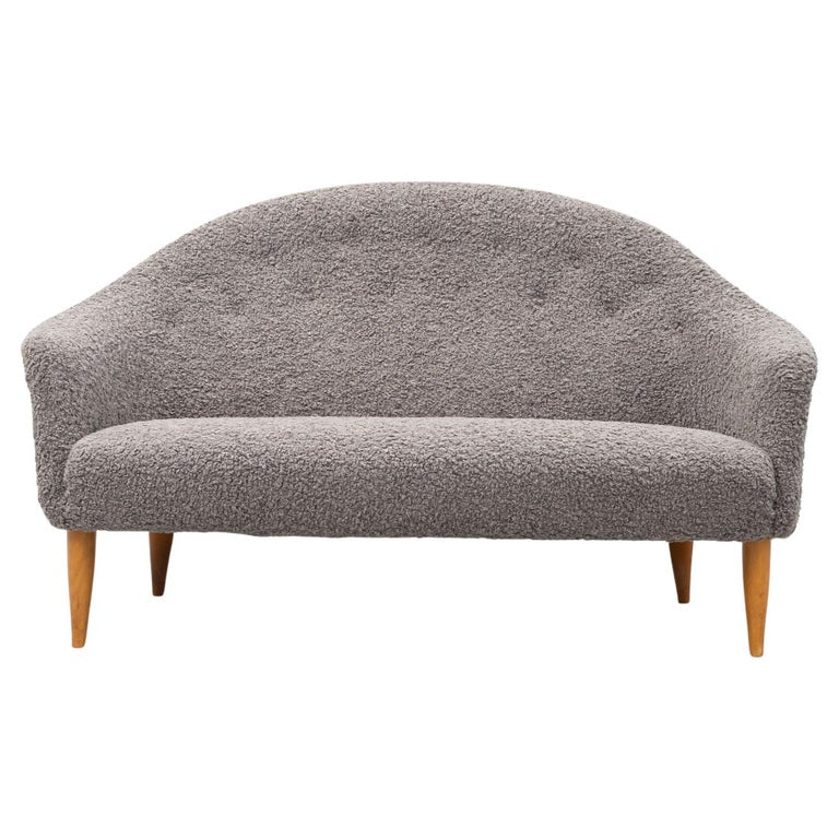 Swedish Mid-Century Modern 'Paradiset' Sofa by Kerstin Hörlin-Holmquist, Sheepskin