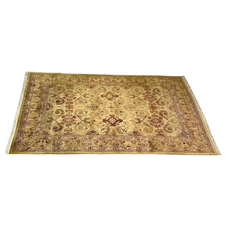 Indian Carpet ,Tabriz Design, Knotted Wool Rug, Early 21st Century